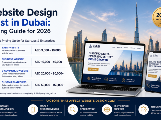 Website Design Cost in Dubai Pricing Guide for 2026